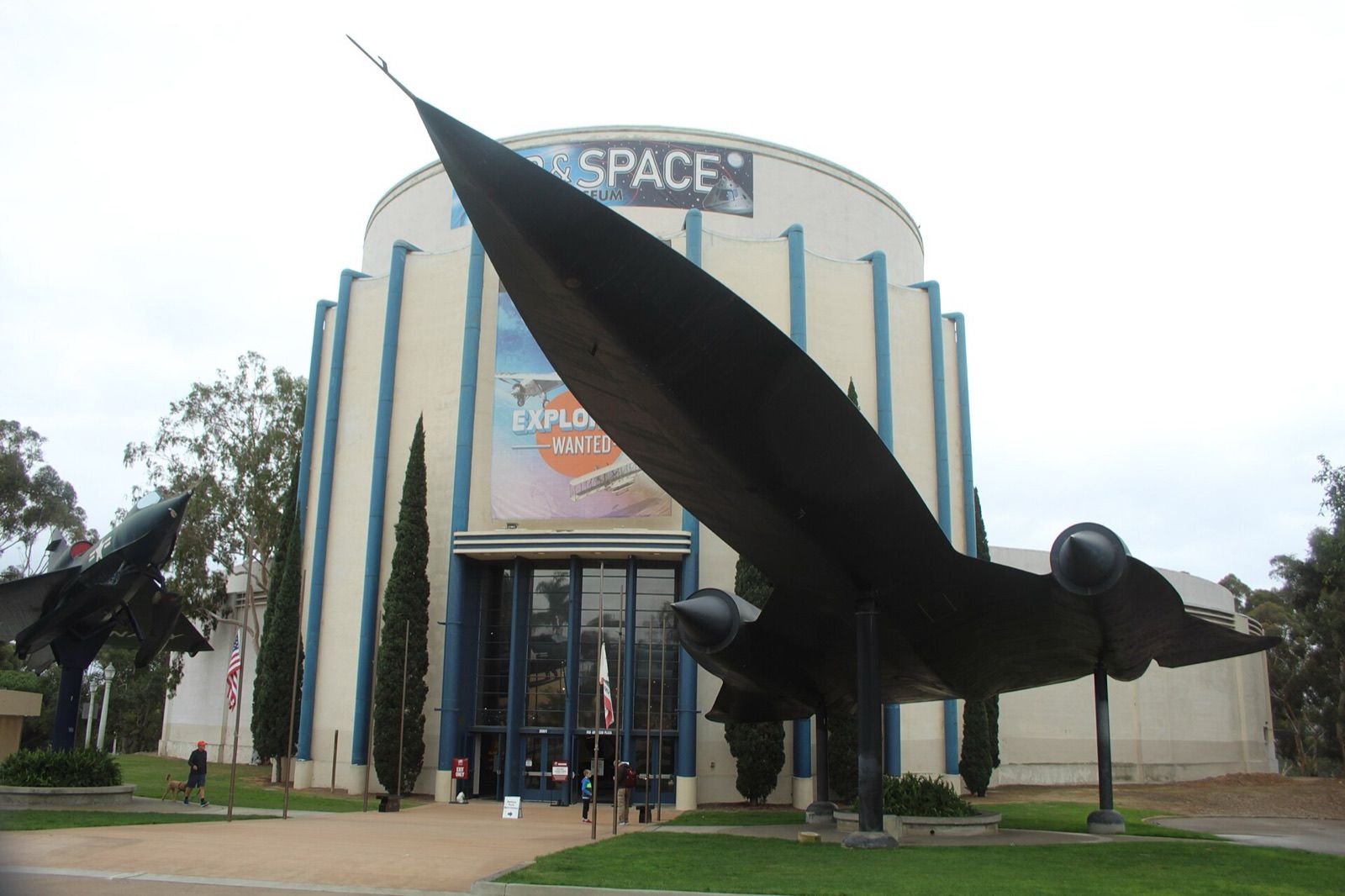 A-12 60-6933 on pylon display outside the San Diego Air & Space Museum, Balboa Park, on 8 December 2021.