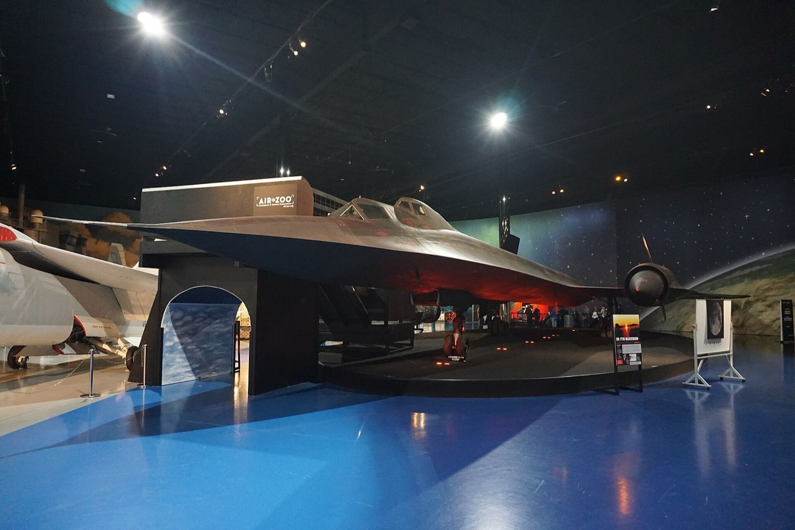 SR-71B 61-7956 (NASA 831) on display at the Air Zoo, Portage, Michigan, on 27 December 2019.