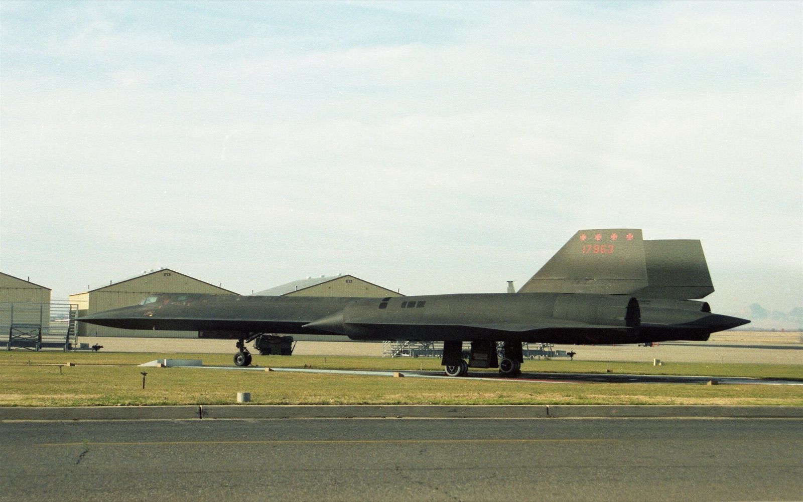 SR-71A 61-7963 on static display at Beale Air Force Base, California, on 2 January 1992.