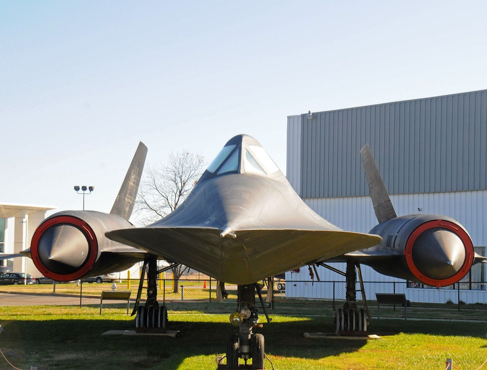 SR-71A 61-7968 on display at the Virginia Aviation Museum, Richmond, on 8 December 2011, before its 2016 move to the Science Museum of Virginia.