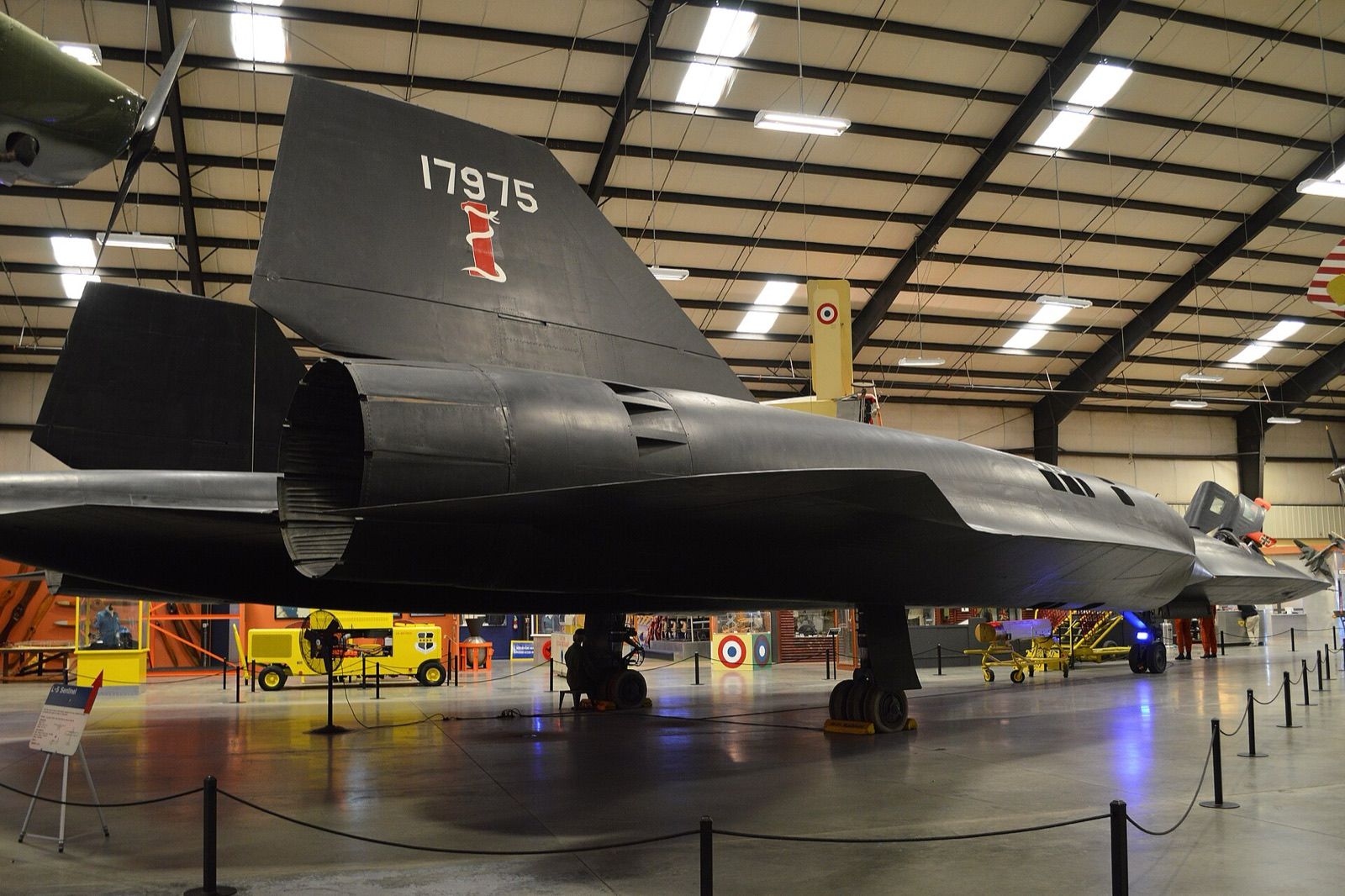 SR-71A 61-7975 on display at March Field Air Museum, Riverside, California, on 28 February 2016.